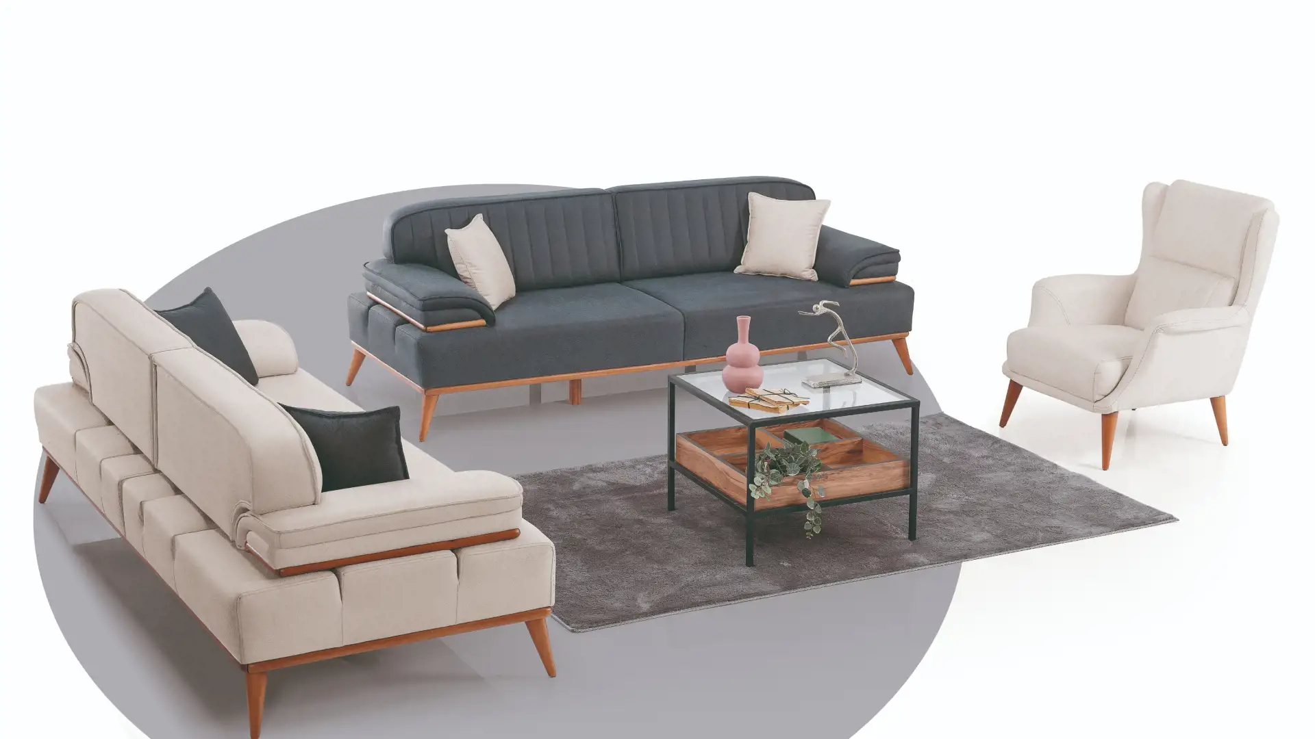 Bugatti Sofa Set